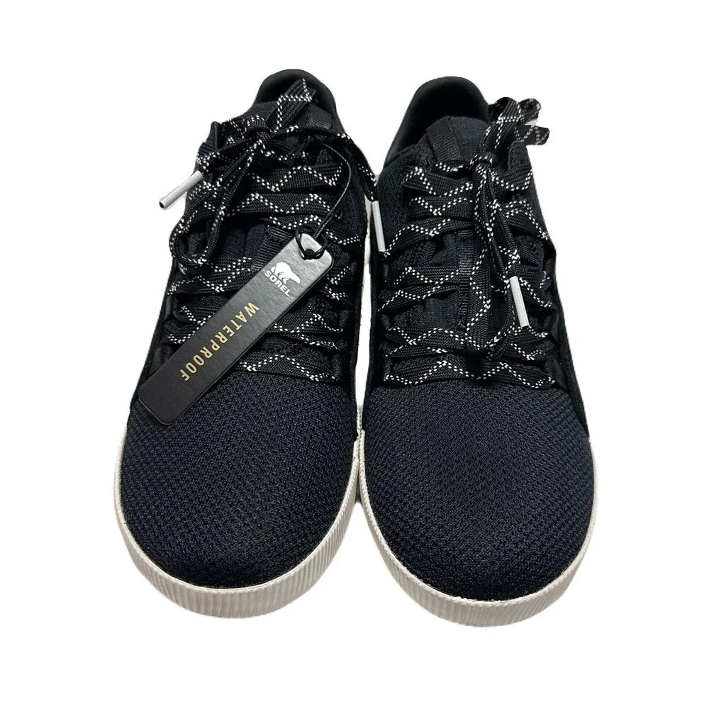 NEW Sorel Womens Size 6.5 Black Out N About Waterproof Chunky Sole Sneakers